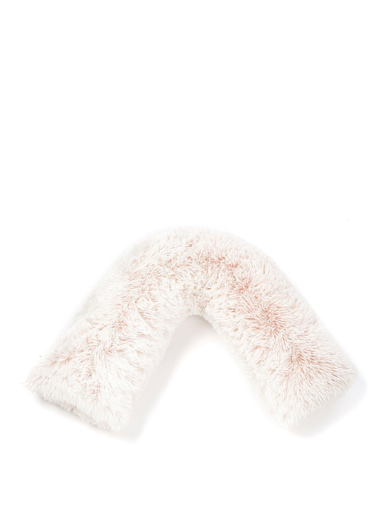 Image 2 of 4 of The Very Collection Shaggy V Shaped Pillow - Blush Pink