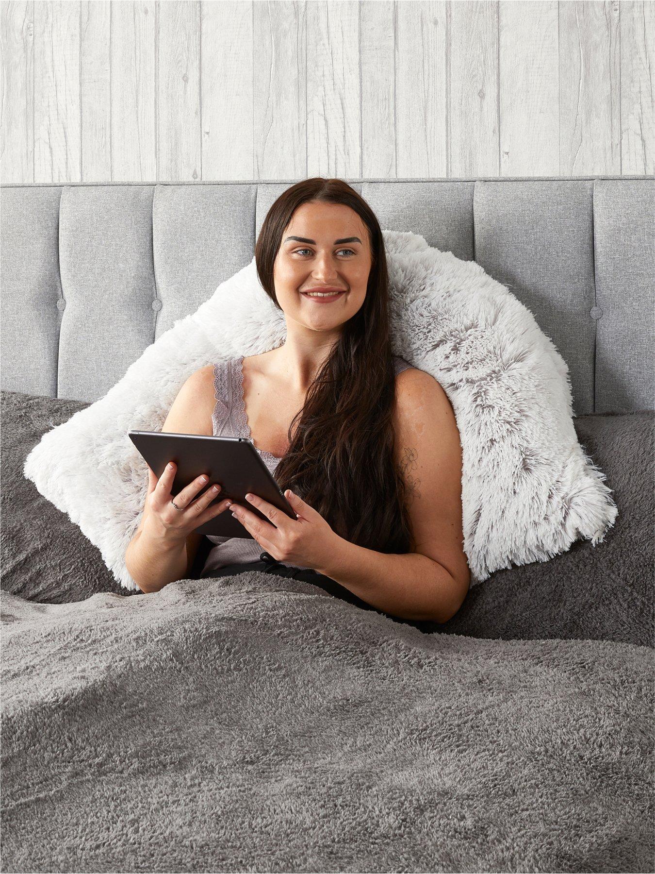 Image 4 of 4 of Very Home Shaggy V-Shaped Cushion - Multi