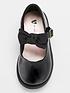  image of v-by-very-younger-girls-patent-bow-frontnbspshoe-black