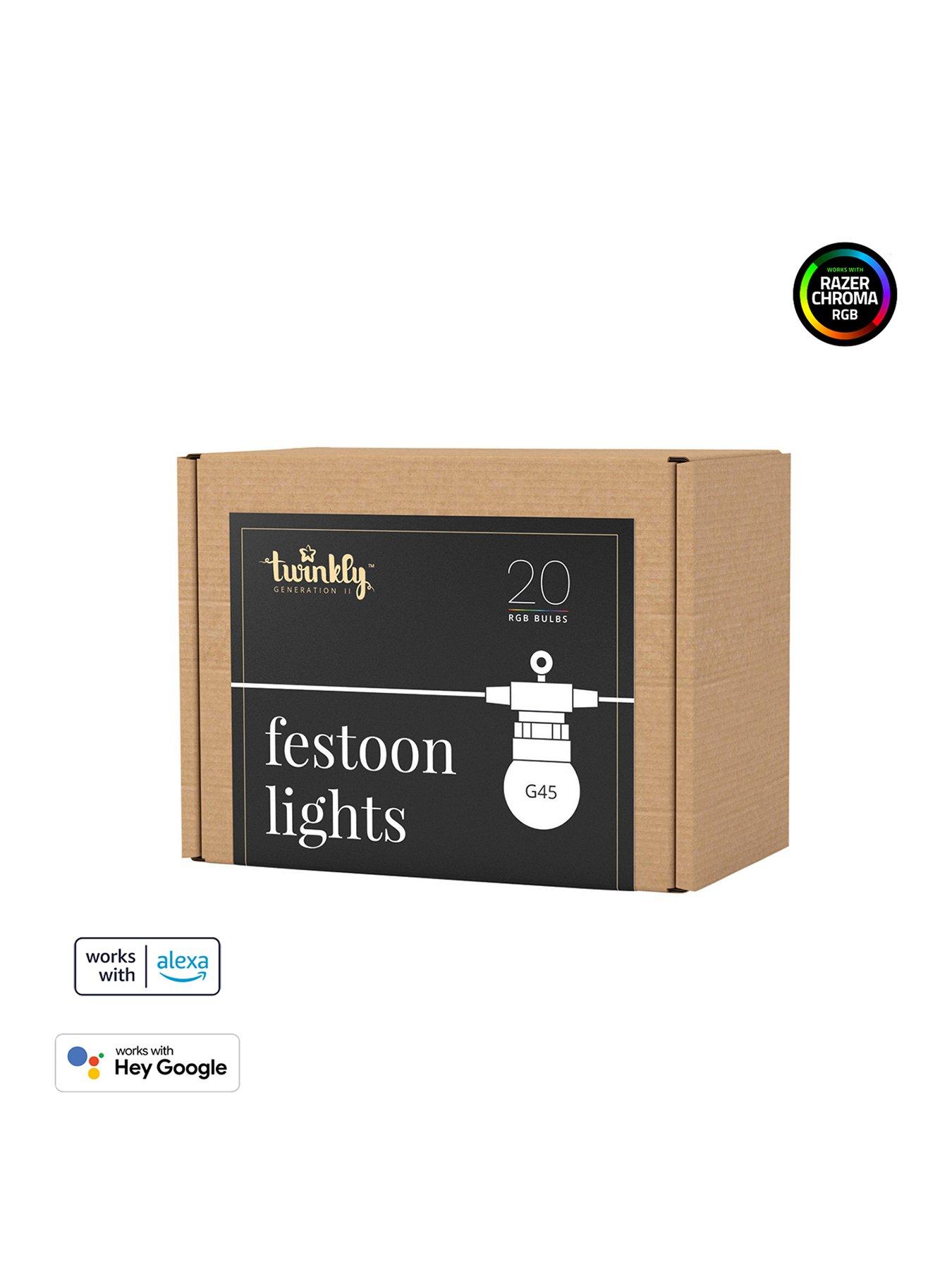 Product photograph of Twinkly Festoon Lights Starter Kit from very.co.uk