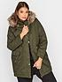 yours-yours-faux-fur-trim-hoodednbspparka-khakifront