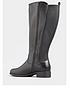  image of yours-yours-everitt-plain-stretch-high-leg-boot-black