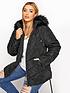 yours-yours-pu-panelled-padded-coat--nbspblackfront