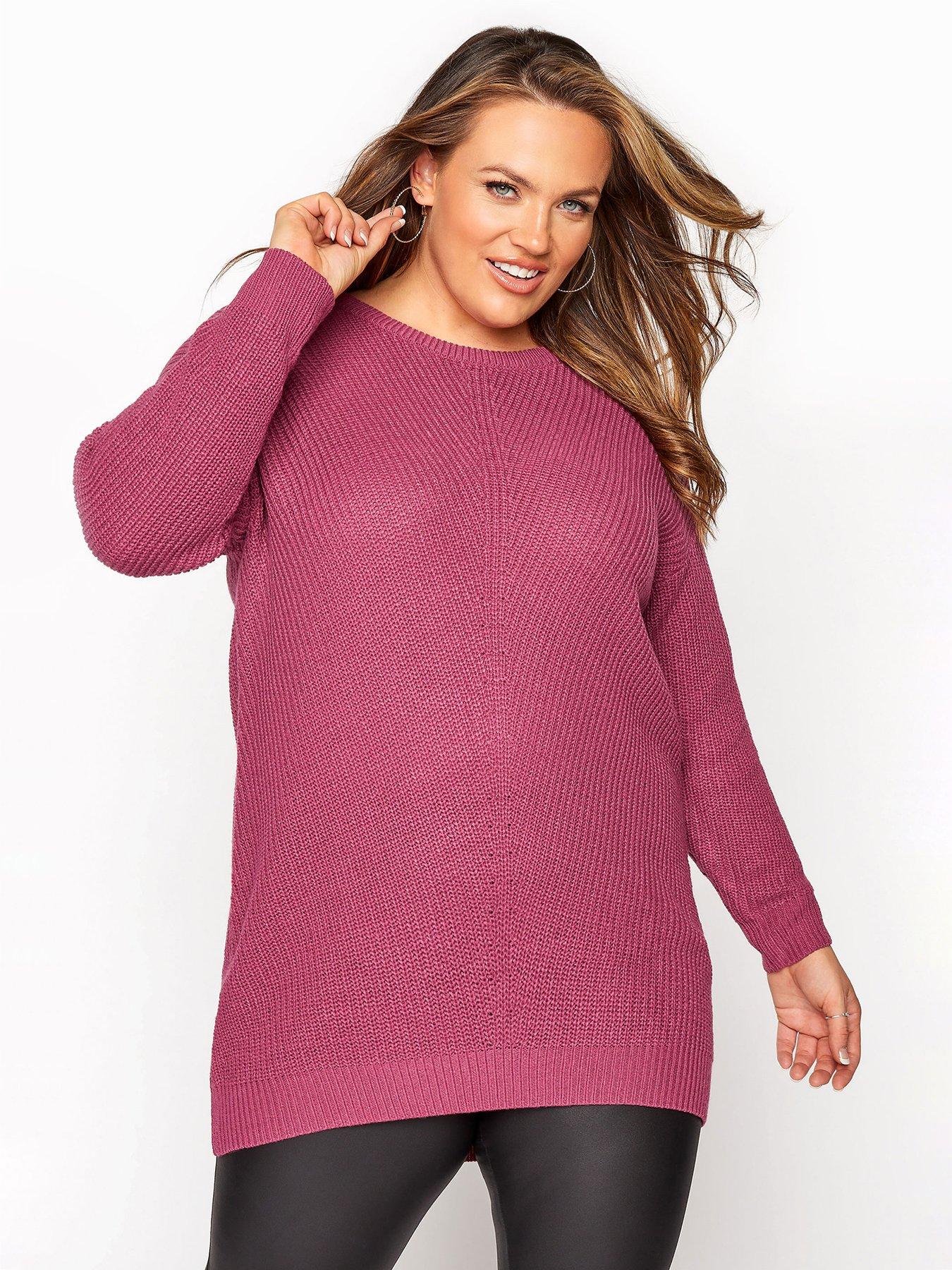pink plus size jumper