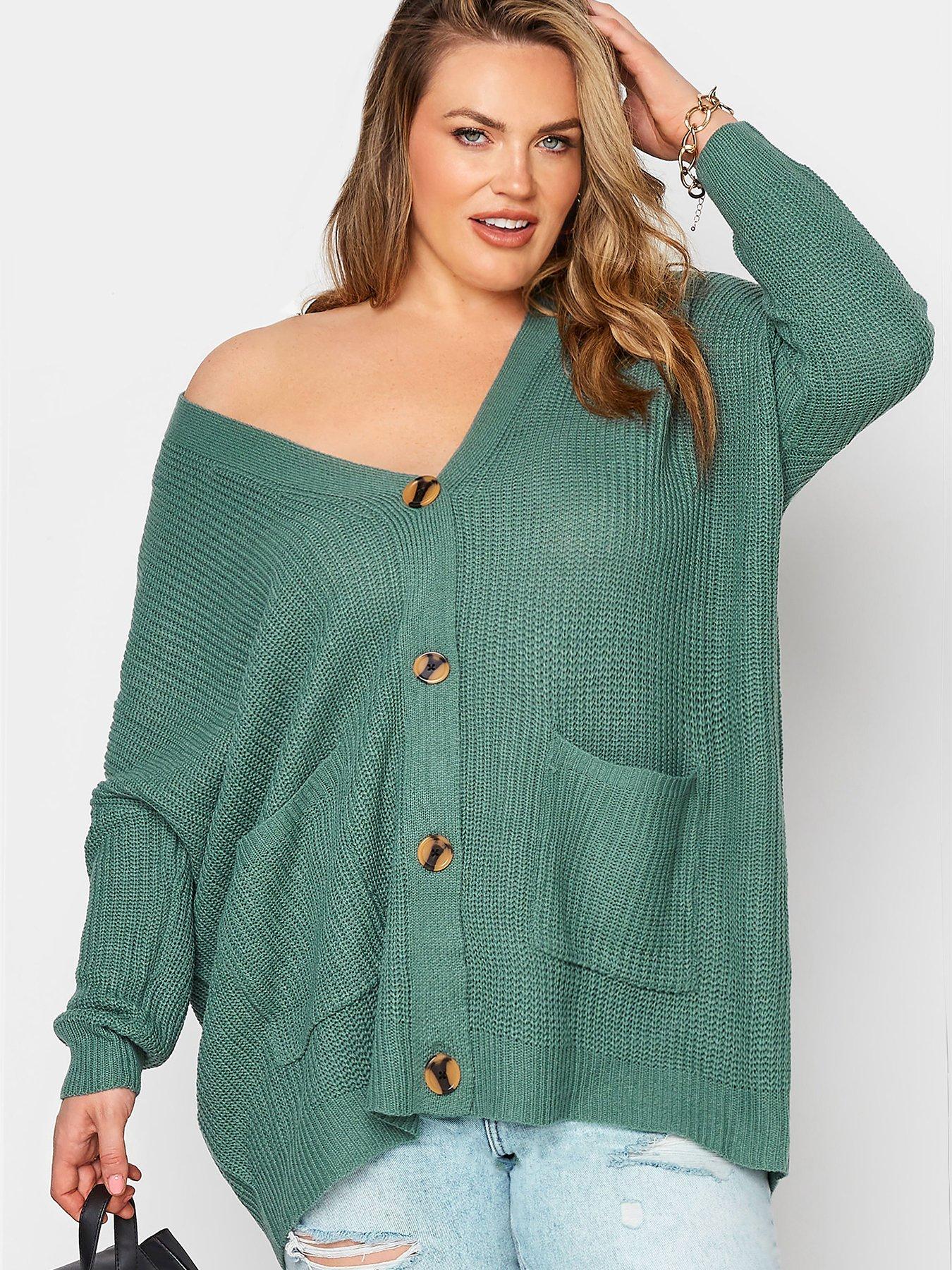 Women Yours Cardigan - Sage Solid