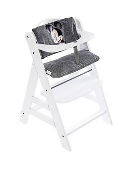 Product photograph of Hauck Mickey Mouse Alpha Highchair- Grey from very.co.uk