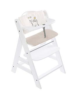 Product photograph of Hauck Disney Baby Winnie The Pooh Cuddles Alpha Highchair- White from very.co.uk