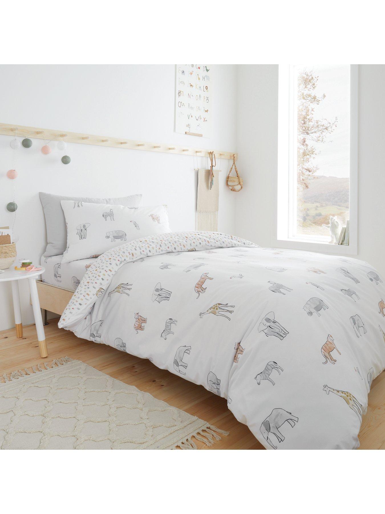 Little Bianca Zoo Animals 100% Cotton Duvet Set