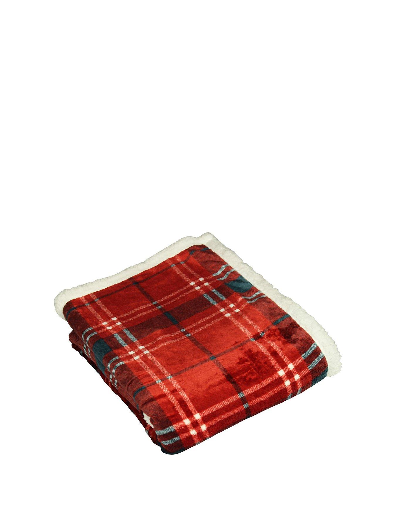 Product photograph of Furn Blake Sherpa Throw from very.co.uk
