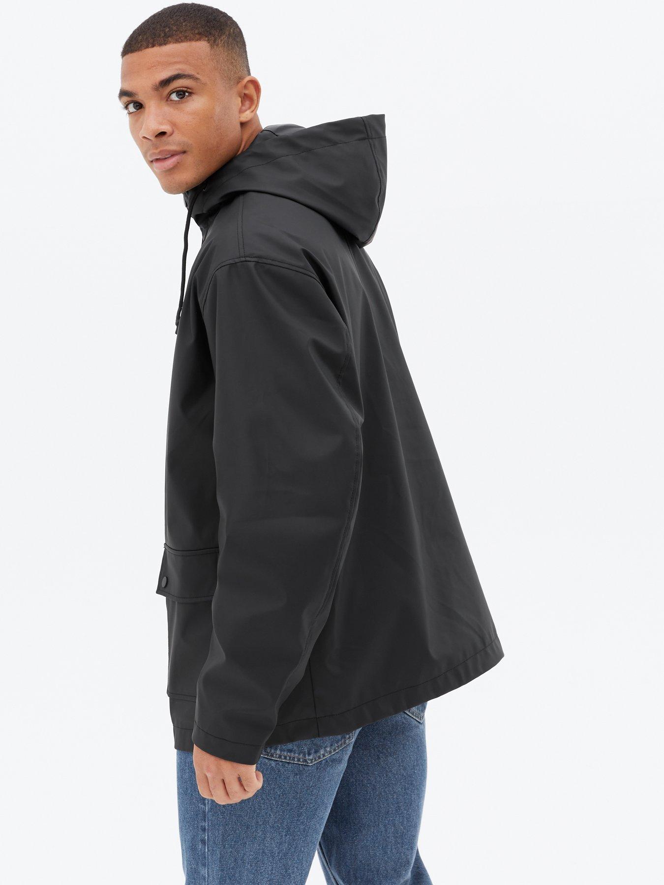 new look black anorak