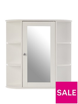 premier-housewares-mode-white-bathroom-cabinet-mirrored-door-6-shelves