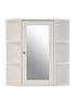 premier-housewares-mode-white-bathroom-cabinet-mirrored-door-6-shelvesfront