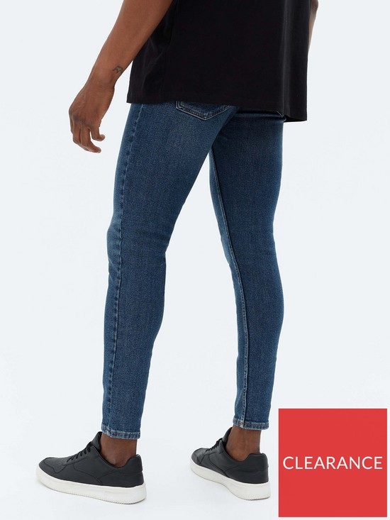 stillFront image of new-look-skinny-stretch-jeans-mid-wash