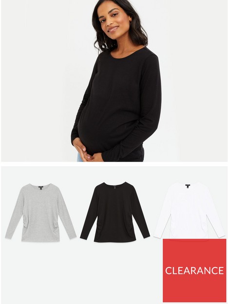 new-look-maternity-3-pack-long-sleeve-t-shirts-blacknbsp