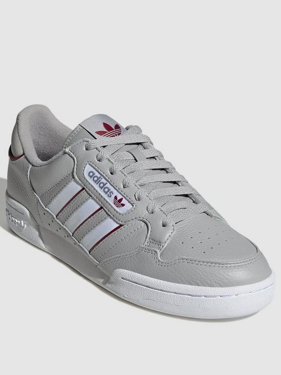 front image of adidas-originals-continental-80-stripes-greynbsp