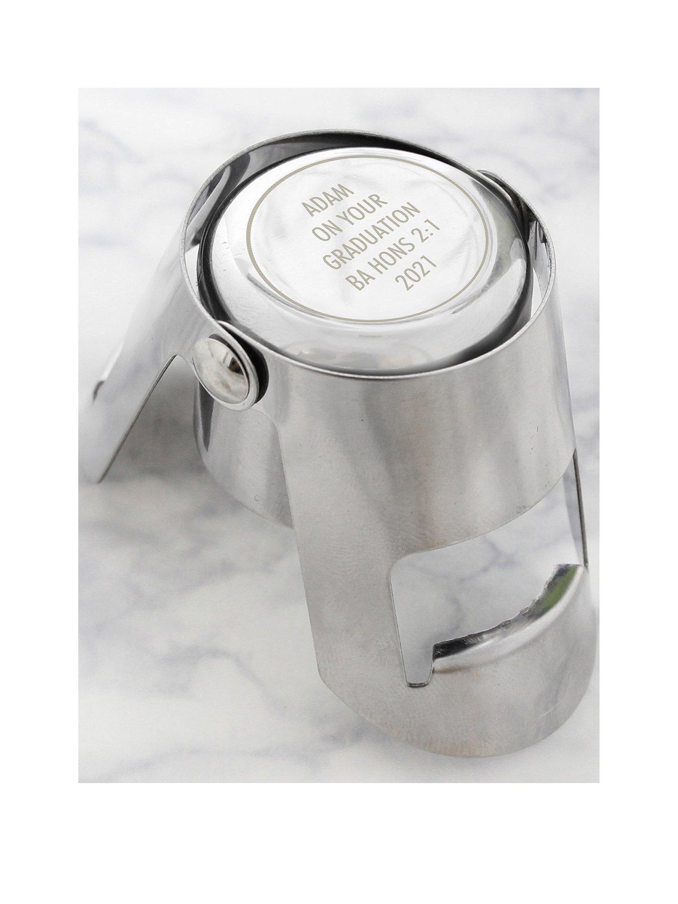 Product photograph of The Personalised Momento Co Personalised Wine Stopper from very.co.uk