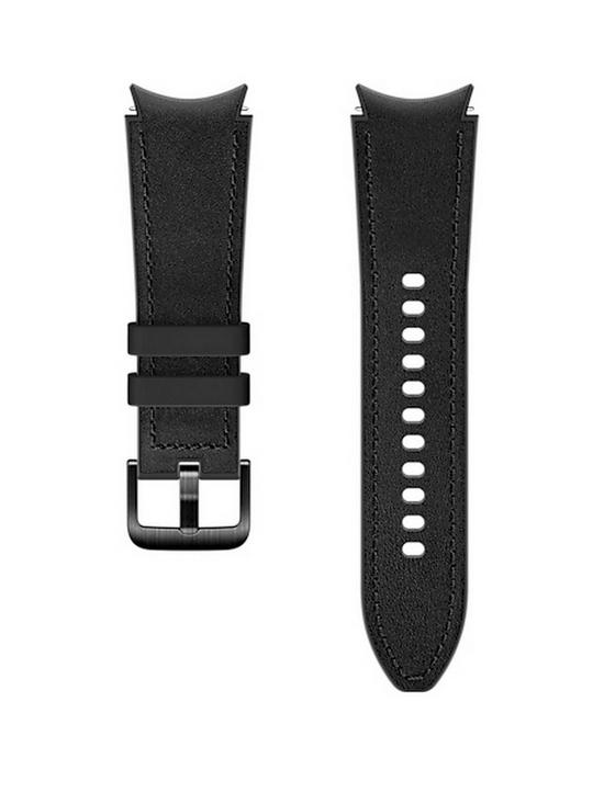 front image of samsung-hybrid-leather-band-sm-black