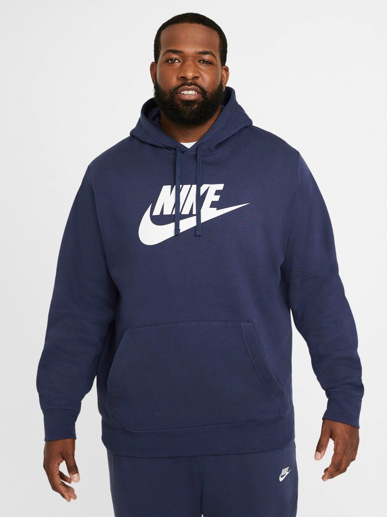 Nike club cheap overhead hooded top