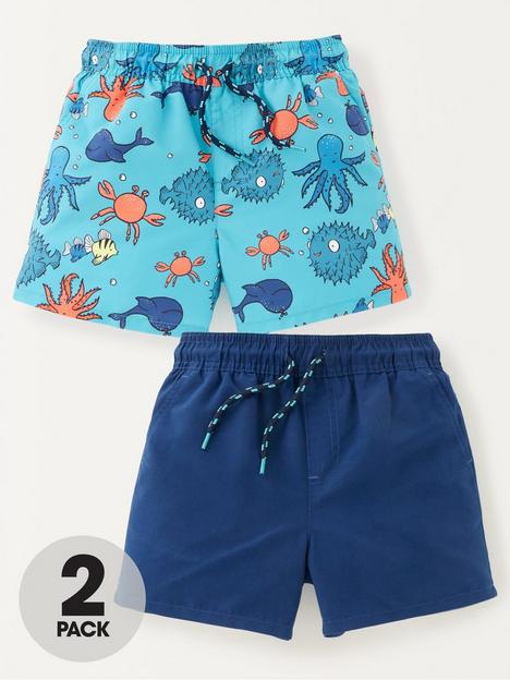 v-by-very-2-pack-ofnbsprecycled-polyester-sea-creature-swim-shorts-blue