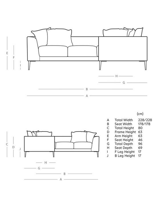 back image of swoon-alena-fabric-5-seater-corner-sofa-easy-velvet