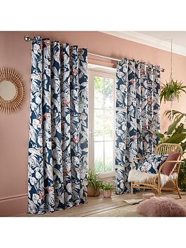 Product photograph of Studio G Flutur Eyelet Lined Curtains from very.co.uk