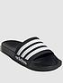  image of adidas-sportswear-mens-adilette-shower-sliders-blackwhite