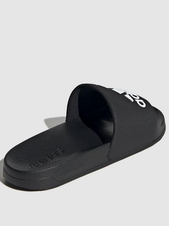 stillFront image of adidas-sportswear-mens-adilette-shower-sliders-blackwhite