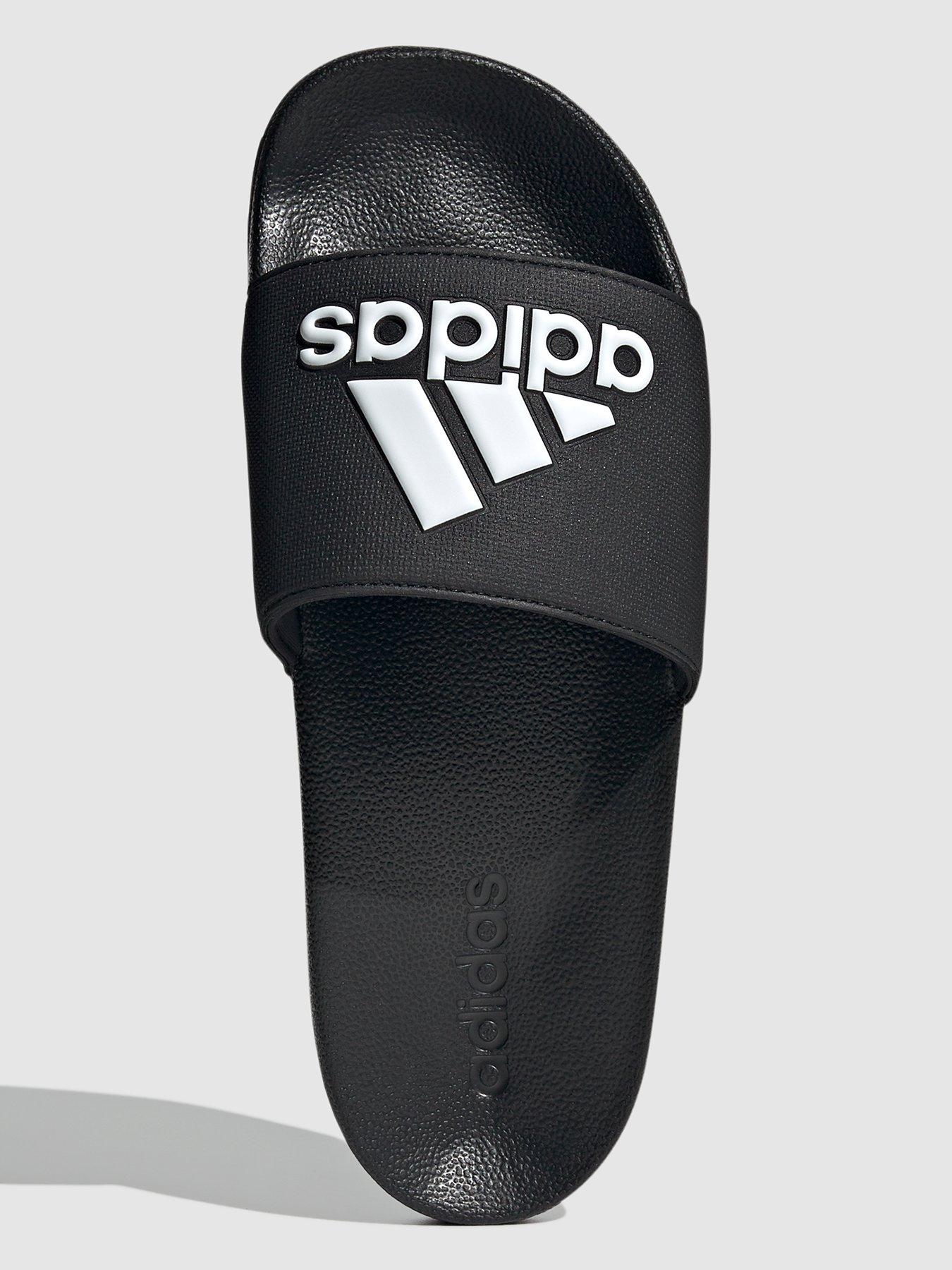 Image 4 of 6 of adidas Sportswear Mens Adilette Shower Sliders - Black/White