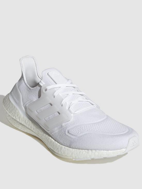 front image of adidas-ultraboost-22-running-shoes-whitewhite