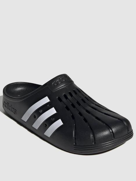 adidas-sportswear-mens-adilette-clogs-blackwhite