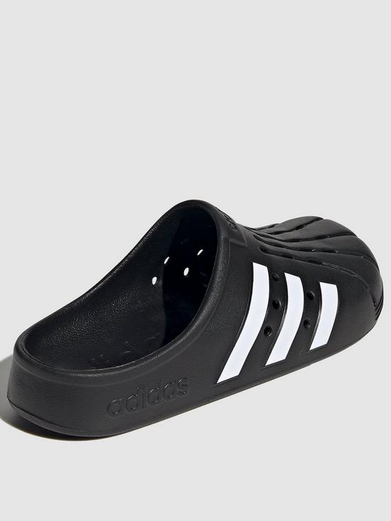stillFront image of adidas-sportswear-unisex-adilette-clog-blackwhite