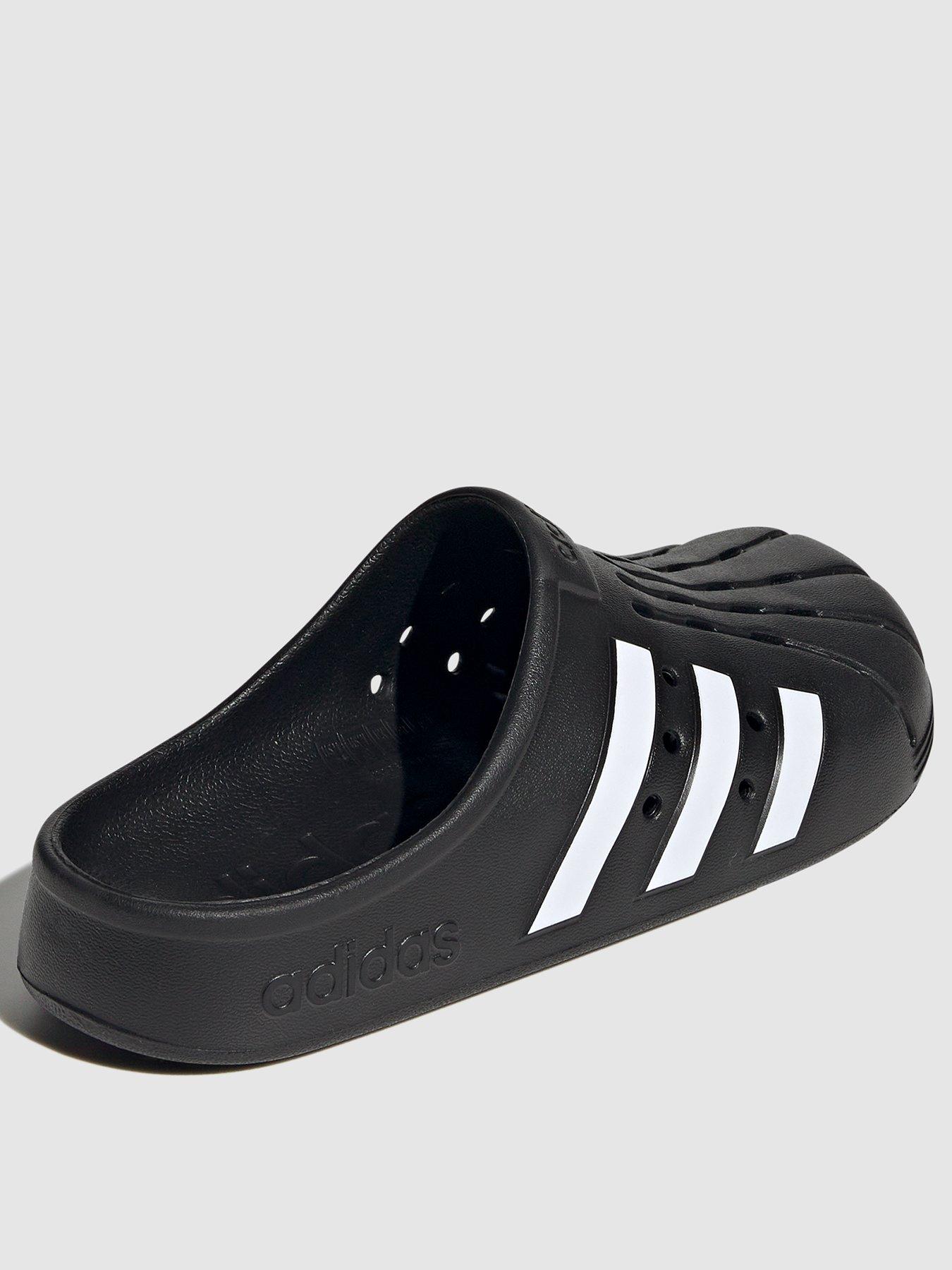 Image 3 of 6 of adidas Sportswear Unisex Adilette Clog - Black/White