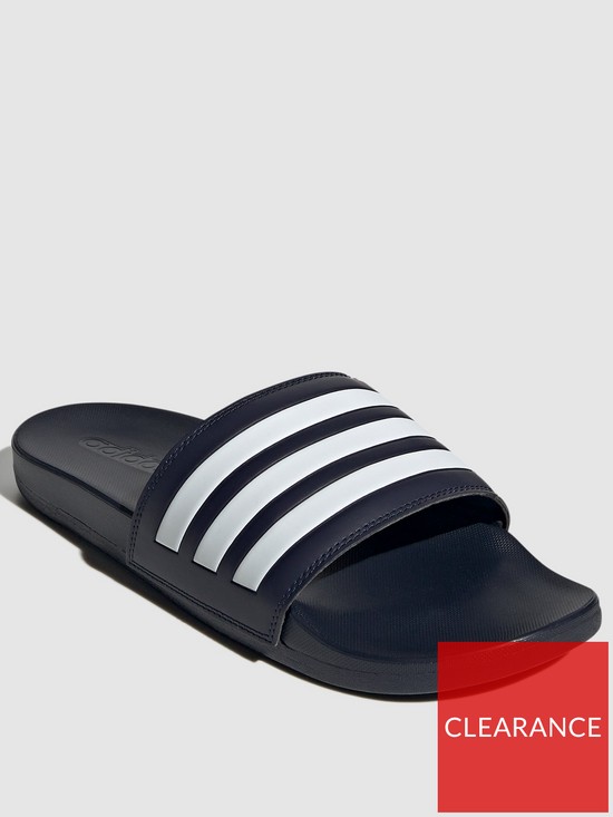 front image of adidas-sportswear-adidas-adilette-comfort-sliders-navywhite