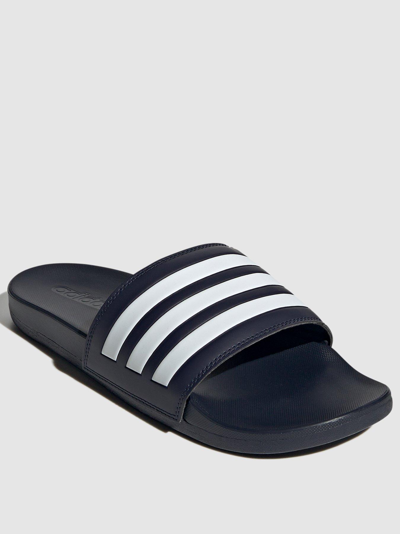 undefined Adilette Comfort Sliders - Navy/White
