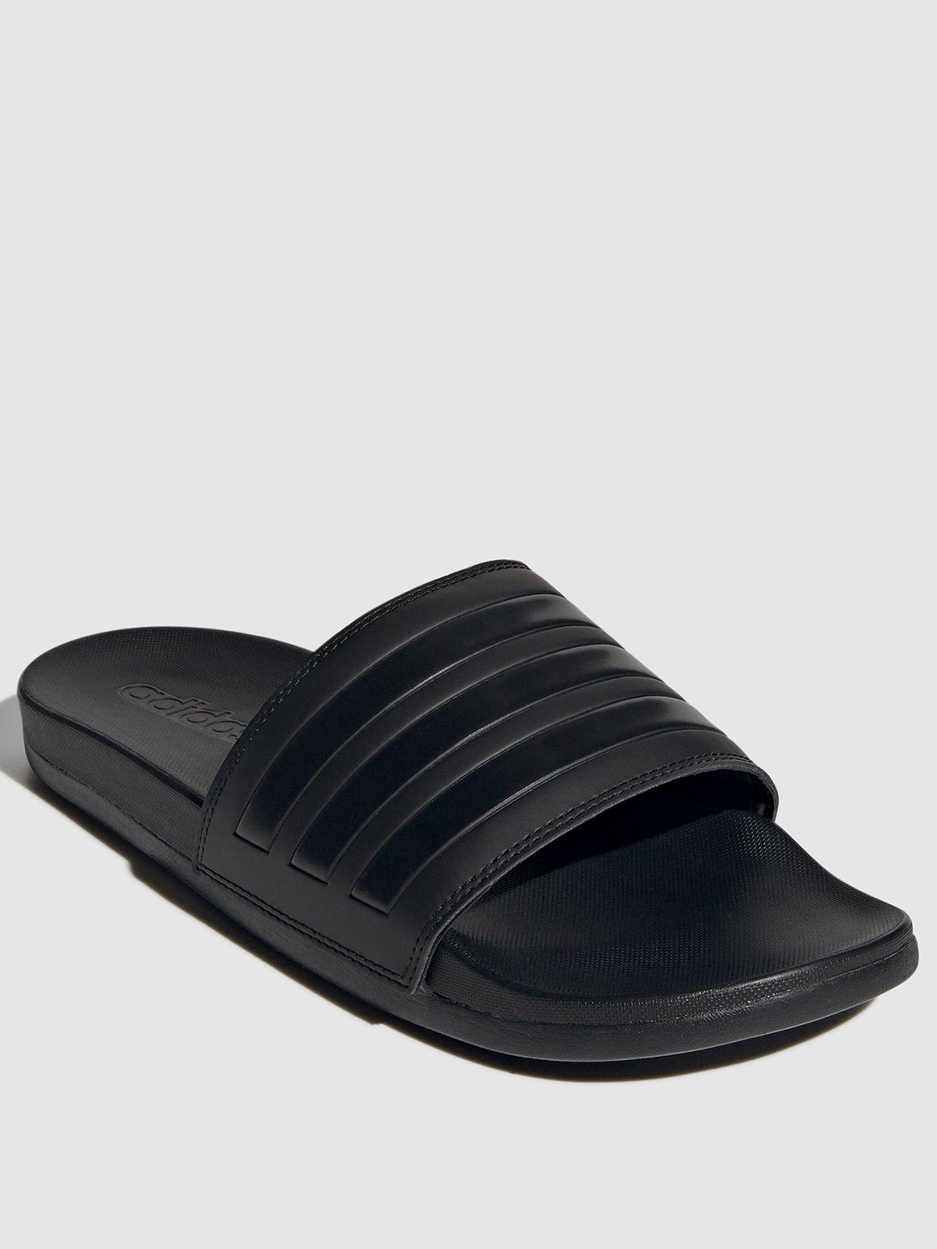adidas Mens Adilette Comfort Sliders - Black