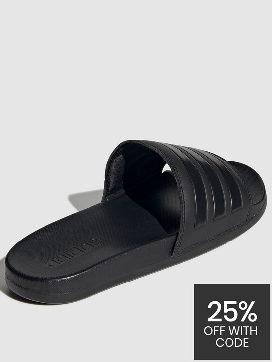stillFront image of adidas-sportswear-mens-adilette-comfort-sliders-black