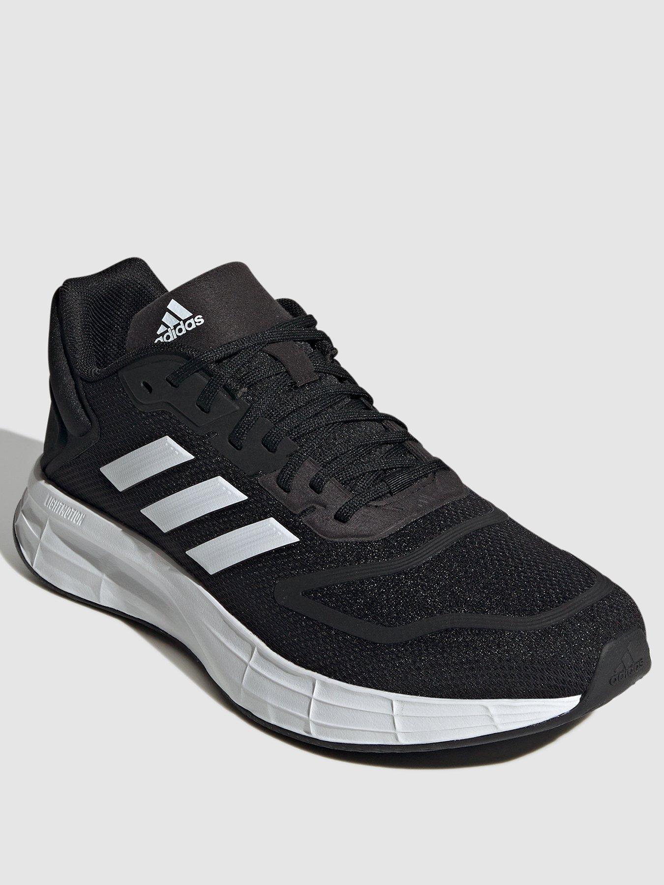 adidas mens black trainers uk