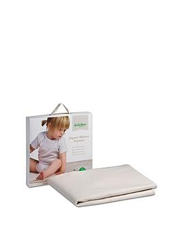 The Little Green Sheep Waterproof Cot Bed Mattress Protector - 70X140Cm