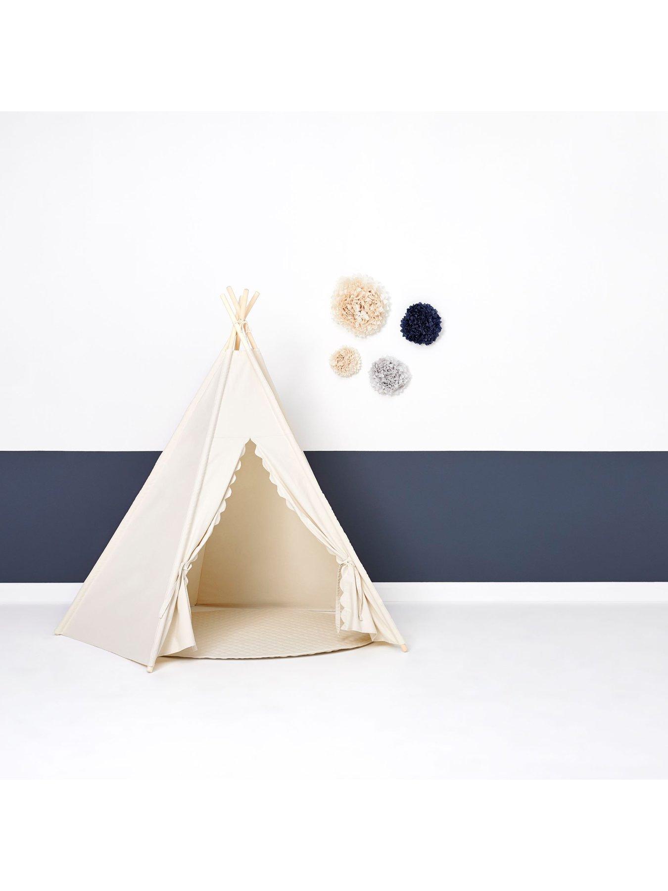 Image 5 of 6 of The Little Green Sheep Teepee Play Tent - Linen