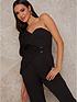 chi-chi-london-puff-sleeve-one-shoulder-belted-jumpsuit-blackoutfit