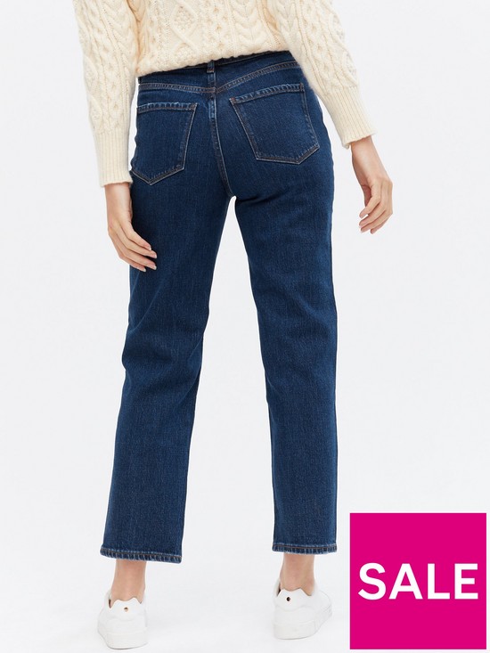 stillFront image of new-look-ankle-grazing-hannah-straight-leg-jeans-bluenbsp