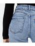  image of new-look-mid-wash-waist-enhance-tori-mom-jeans-blue