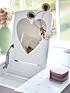  image of great-little-trading-co-sweetheart-dressing-table-amp-stool-white-with-pink-hearts