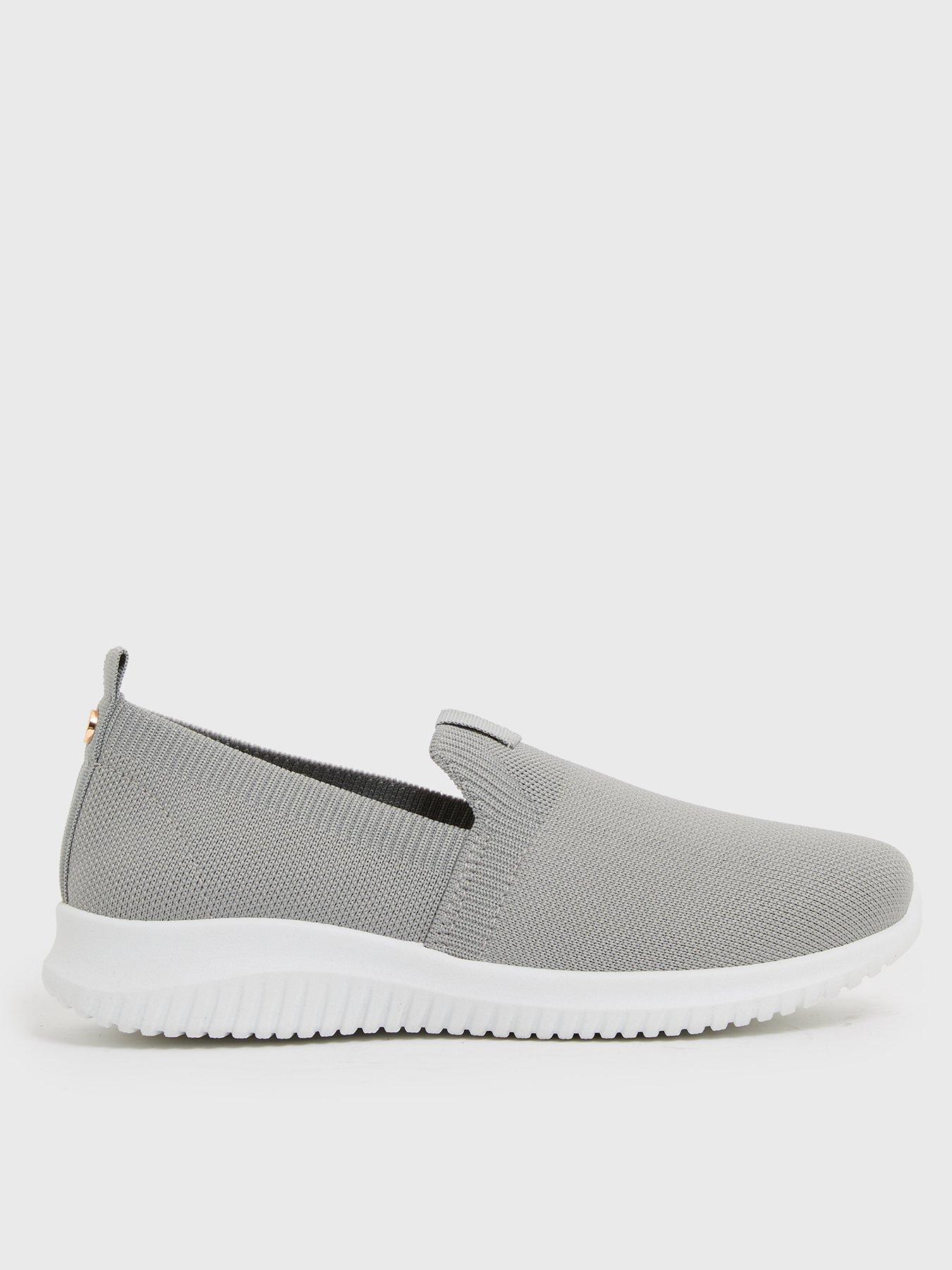 ladies grey flat shoes uk