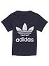  image of adidas-originals-infant-unisex-trefoil-t-shirt-navywhite