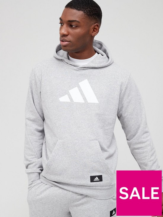 front image of adidas-future-icons-sports-sweatshirt-hoodie-medium-grey-heather