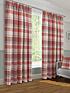  image of very-home-braemar-check-pleated-linednbspcurtains