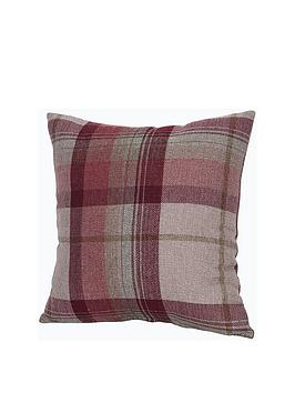 Product photograph of Very Home Warrington Check Cushion from very.co.uk