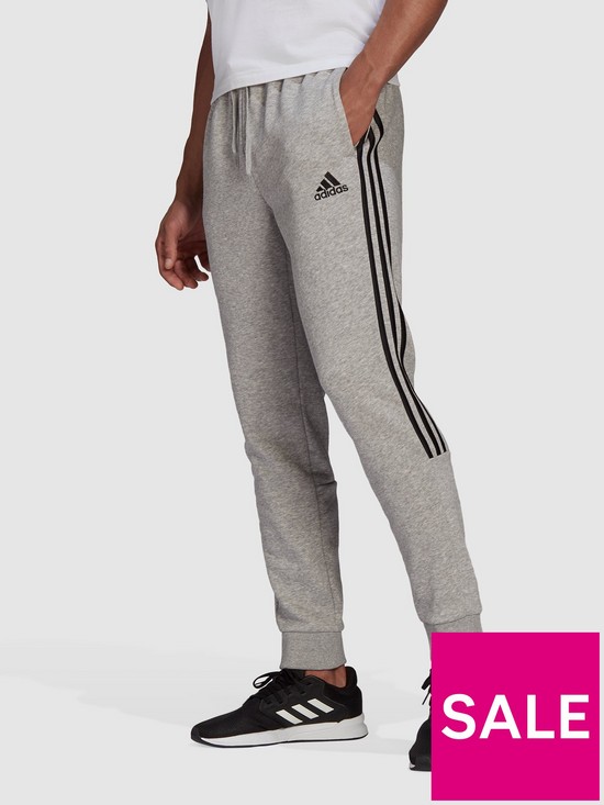 front image of adidas-plus-size-cut-3-stripe-pant