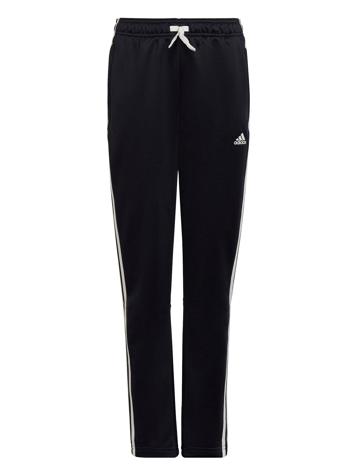 Sportswear Older Girls 3 Stripe Pants - Black